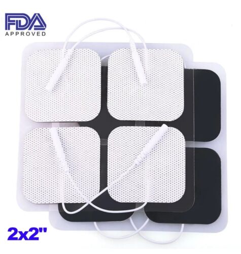 60 PCS Replacement Electrode Pads for Massagers Tens Units 2x2'' FDA Approved - Afbeelding 1 van 5