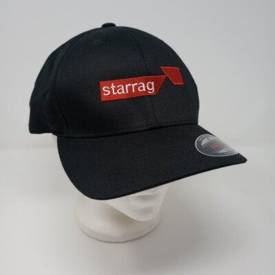 Starrag Machining Company Yupoong Flexfit L/XL Fitted Black Baseball Cap Hat