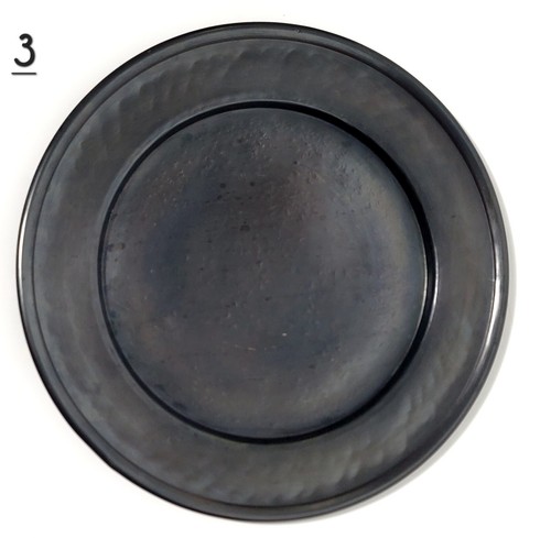 1 POTTERY BARN Berkeley Antiqued Metal 13.5" CANDLE Tray Galvanized Copper Plate - Picture 5 of 24
