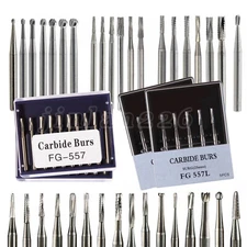 Dental Surgical Burs Long Carbide Burs 25mm 557 557L FG 4 6 330 High Speed /19mm