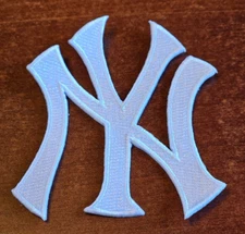 New York Yankees 3”X2” Iron On Embroidered Patch FREE Shipping!!