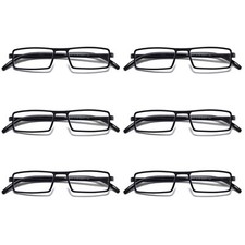 6PK Mens Womens Unisex Unbreakable Reading Glasses Blue Light Blocking Readers