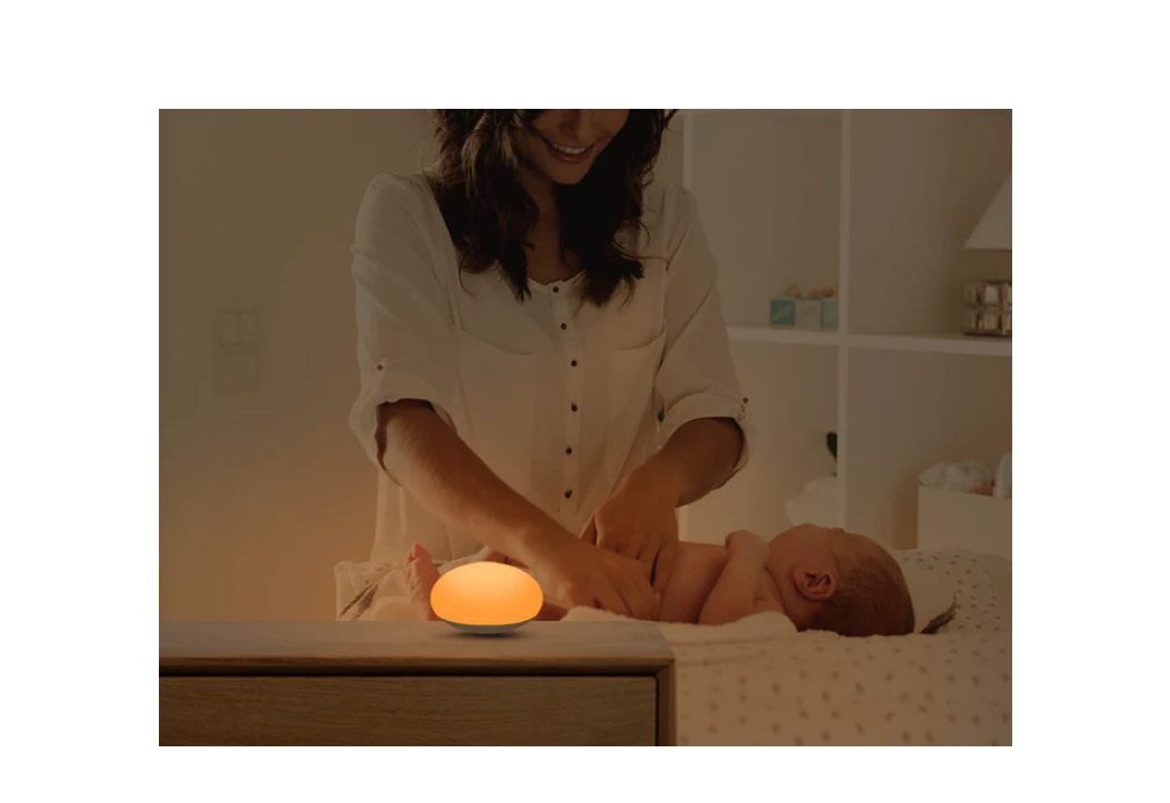 Fravita Handy Night Light, Egg-Shaped; Palm-Size, Baby-Safe Silicone, Brand  NEW