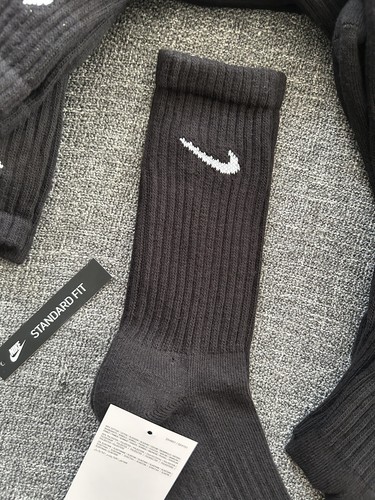 Nike Everyday Black Cushioned Cotton Socks Medium 5-8 Teens Older Kids 1 Pair - Picture 8 of 10