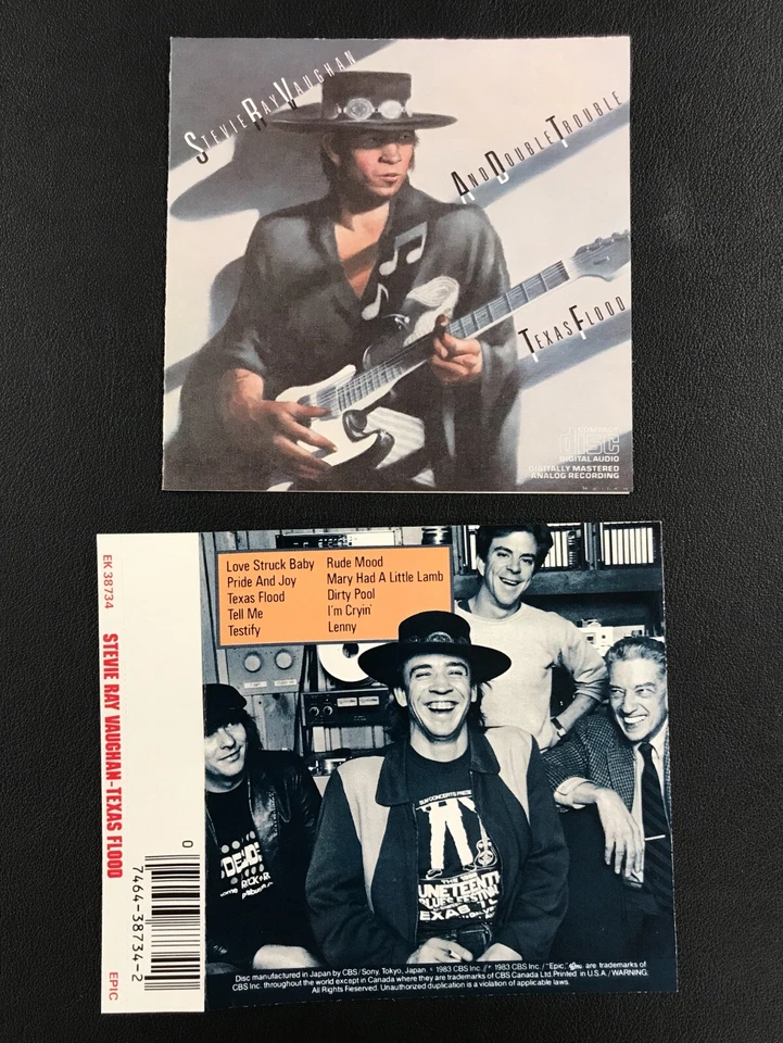1983 Stevie Ray Vaughan and Double Trouble-Texas Flood NM Japan Album w/ Sleeve - Image 4 of 4