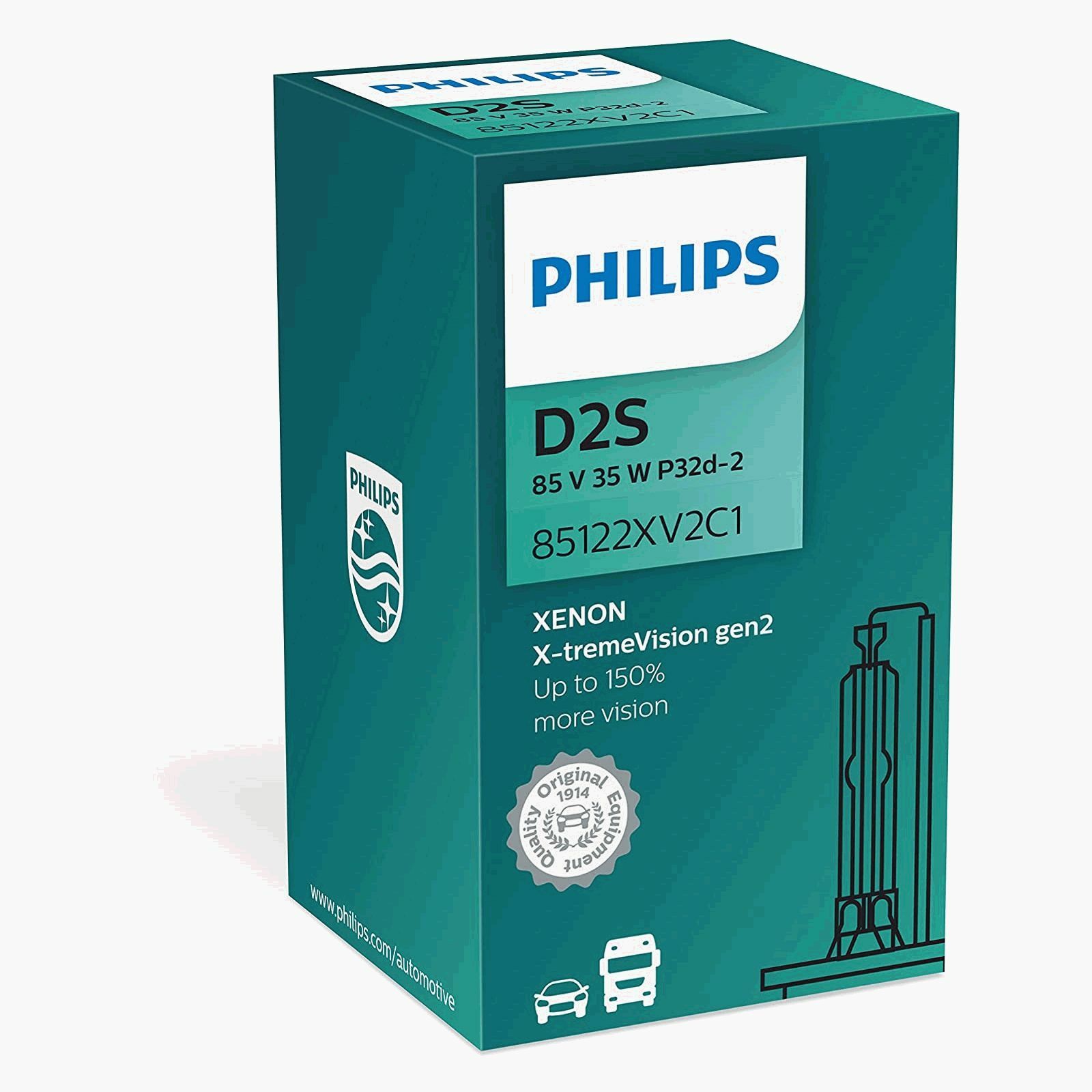 For Subaru Impreza GR Philips Xenon X-tremeVision gen2 Low Beam Headlight Bulbs