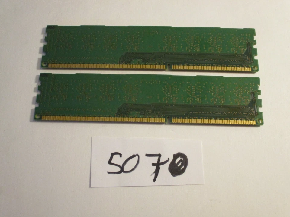 Micron MT8JTF51264AZ-1G6E1 2x4Gb PC3-12800 1600Mhz DDR3 Desktop Memory RAM 5070 - Image 2 of 2