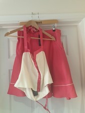 JASMINE GUINNESS Top & Skirt NWT 2 Piece Outfit Cerise Pink & Ivory UK Size 14