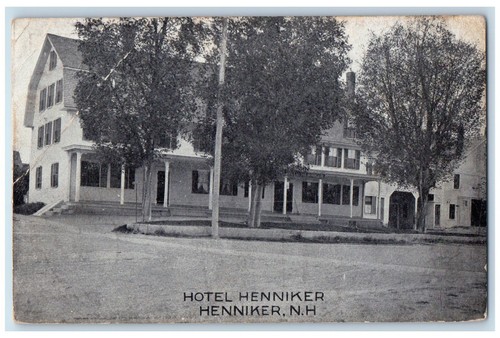 1910 Hotel Henniker Exterior Roadside Henniker New Hampshire NH Vintage Postcard - 第 1/2 張圖片