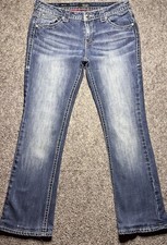 Ana Women's Pants 29/8T Denim Jeans Blue Boot Cut