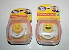 LOT OF 2 BABY TALK Emotion Pacifiers 0 Months  Travel Box