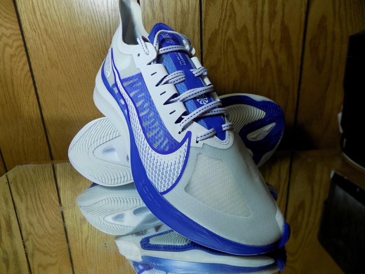 Nike Zoom Gravity Mens 8 White Blue Athletic Running Shoes BQ3202-100 RARE? Nike Zoom Gravity BQ3202-100 Blue White Running Shoes  main image 2