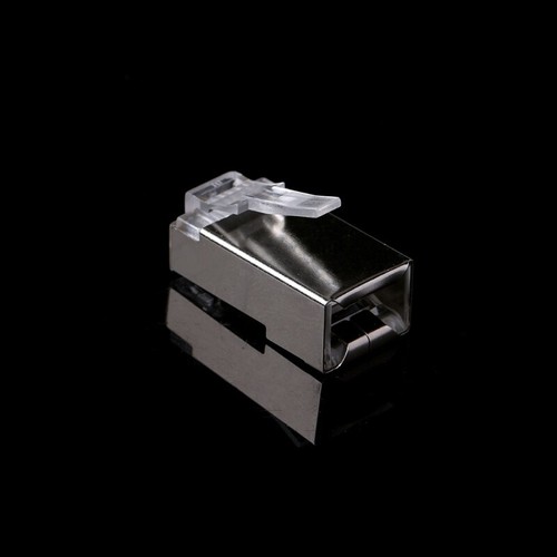 Shielded RJ45 Cat6 Connectors Pass Through Connector Gold Plated Modular Plugs - Afbeelding 2 van 8