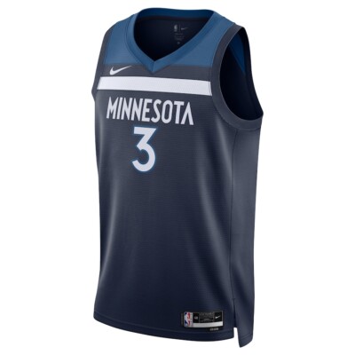 Minnesota Timberwolves Jaden McDaniels #3 Nike Navy Swingman