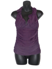 Ellen Tracy Tankini Swim Top NWT Size 6 Dark ...