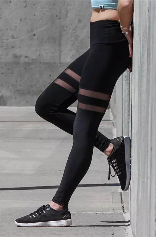 Buy BSP Better Sports Performance Women's High Waist Leggings - 7/8 Workout  Pants with Mesh Pocket,Non See-Through Black at Amazon.in