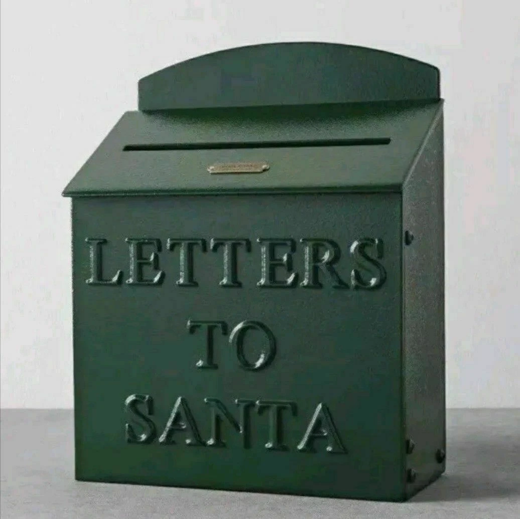 Hearth & Hand Magnolia Metal LETTERS TO SANTA Mail Box Fixer Upper JOANNA GAINES