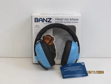 Baby Banz EM009 Plastic Hearing Protection Earmuffs for Infants - Blue [CJ109]