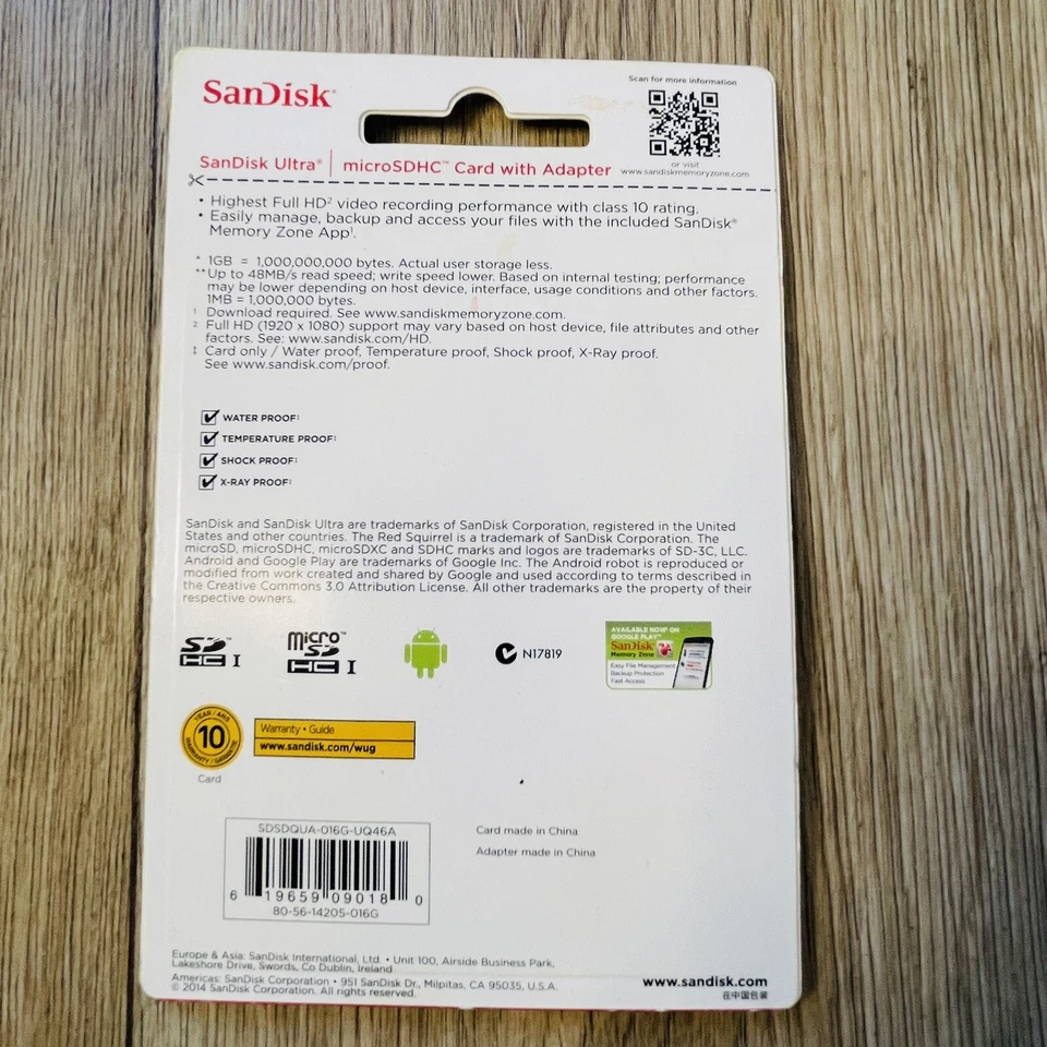 SanDisk Ultra micro SDHC UHS-I Card with Adapter 16GB - Image 4 of 4