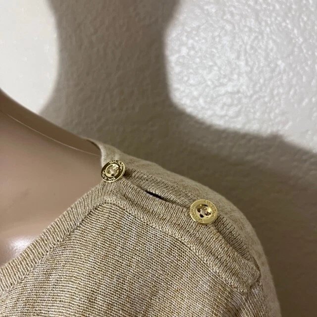 Lilly Pulitzer Sweater Dress Womens Jupiter Pockets Tan Beige Cotton Modal XS - Image 2 of 4