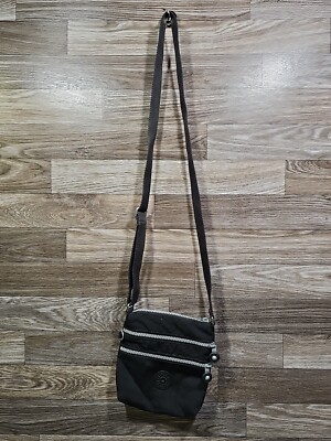 KIPLING Black Small Crossbody Bag Purse 48'' Length Strap