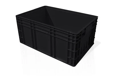 3x fabrikneue Stapelkisten Behälter Box R-KLT 6429, 600x400x280 mm, 2. Wahl