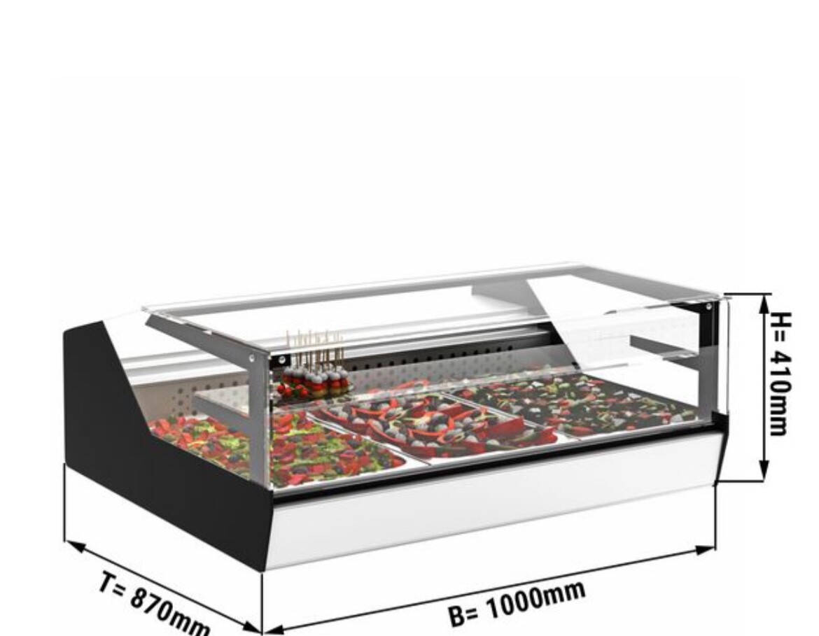 kühltheke/kühlvitrine für Kuchen, Dessert aber auch Tapas geeignet. 