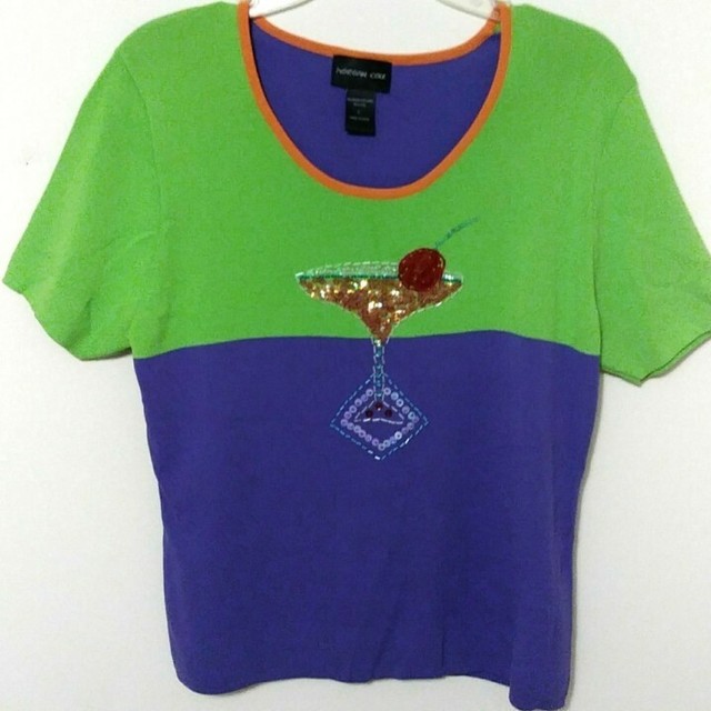 Morgan Cole Shirley Temple Bright Colorful Alcohol Tee L ...