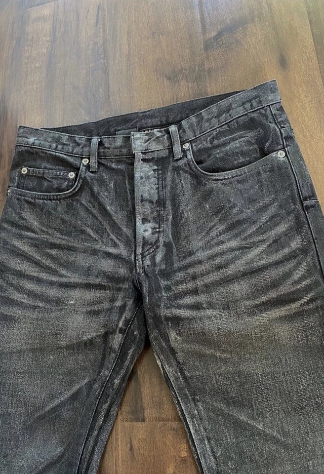 Denim de cera brillante Dior AW03 Hedi Slimane  Foto 3 de 4