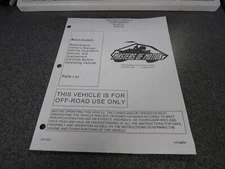 Masters Of Motion Owners Operators Manual Supplement Parts List 906C-4X 11724R4