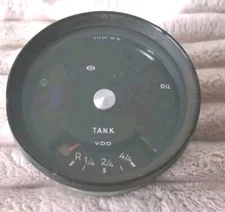 Porsche 914 Fuel / Oil Gauge  VDO # 914 641 102 20 Silver Dot 