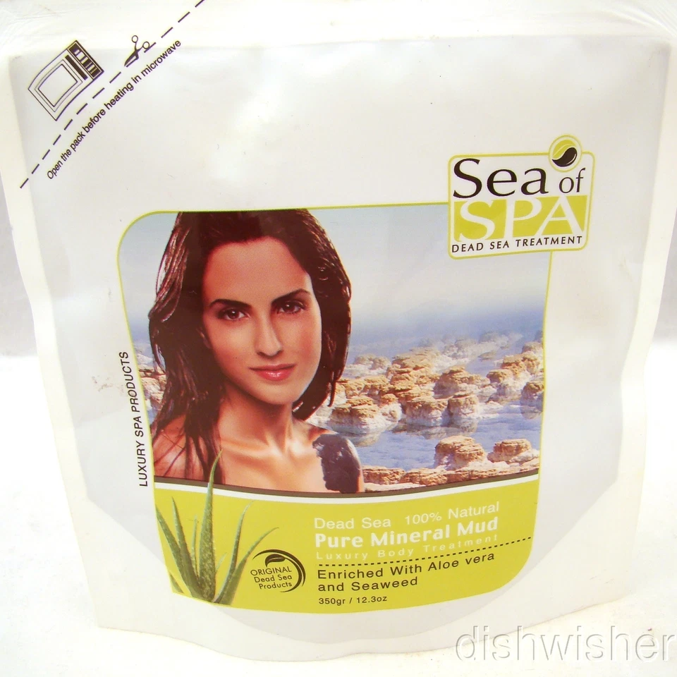 Sea of Spa Мертвое море чистая минеральная грязь с алоэ вера 350 г 12,3 унц новый без коробки запечатанный - Изображение 2 из 3