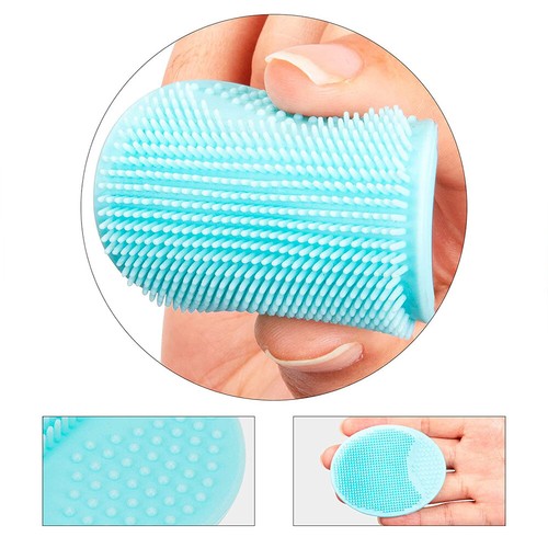 1/2 Silicone Face Cleansing Brush Soft Facial Washing Massager Scrubber Cleanser