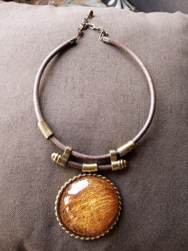 Vintage Halskette im ägyptischen Stil - Vintage 80er Jahre Collier Vintage Trachtenschmuck