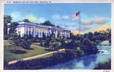 Reading Pennsylvania Museum and Art Gallery Postcard