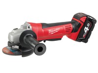 Milwaukee Hd18 Ag-402 115mm Angle Grinder 18 Volt 2 X 4.0ah Li-ion Milwaukee Hd18 Ag-402 115mm Angle Grinder 18 Volt 2 X 4.0ah Li-ion