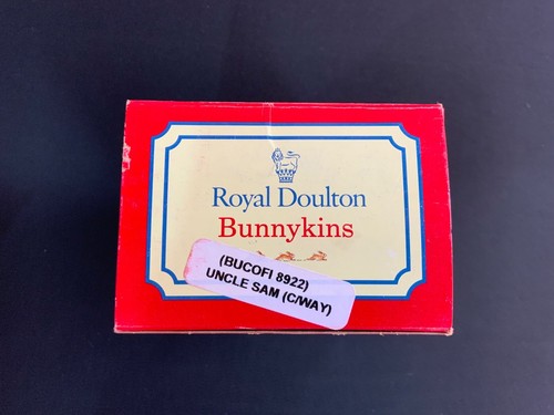 Royal Doulton Bunnykins figurine w/ box 1990s Uncle Sam 08922 , Mint DB175 - Picture 5 of 8