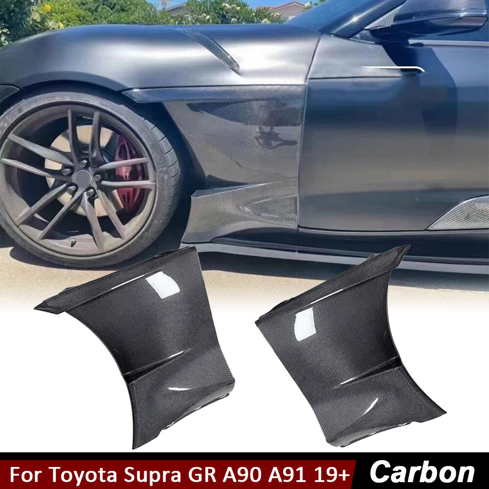 For Toyota Supra GR A90 A91 2019-2024 CARBON FIBER Front Side Fender Vent Panel