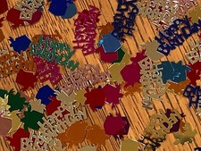 Happy Birthday  Presents Confetti - Metallic Multicolor 100 pcs 