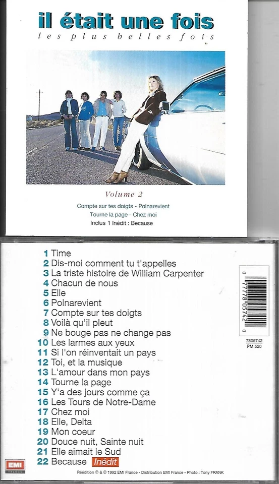 CD 22 TITRES IL ETAIT UNE FOIS LES PLUS BELLES FOIS VOL.2 BEST OF 1992 - Photo 1/1