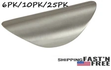 Silverline  Cabinet Hardware Handle Bin Cup Finger Drawer Pulls CC: 1-1/4"