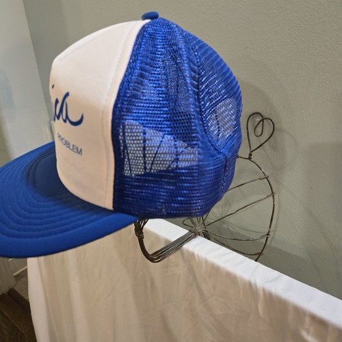 Jamaica No Problem Blue Snapback Trucker Hat Cap Travel Adventure Vintage - Picture 3 of 6