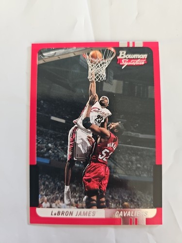 LeBRON `KING` JAMES 2004-05 Bowman Signature Edition Card #23