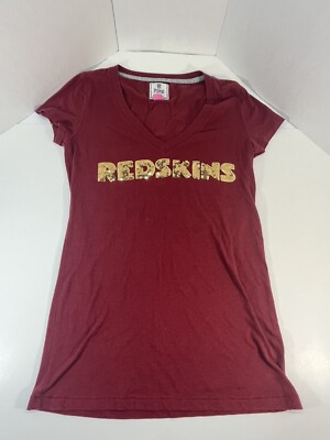 Victoria’s Secret NFL Tee Size Small Pink Redskins Football Gold