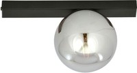 Plafoniera Moderna Nera Grigia Plafoniera 1X40W/E14 IP20 1122/1 Fit