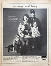 PRINT AD Texaco Sky Chief 1969 10.5x13 Message to Jack Benny