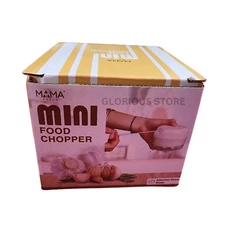 Manual Food Chopper Portable Hand Pull String Garlic Mincer Onion Cutter White