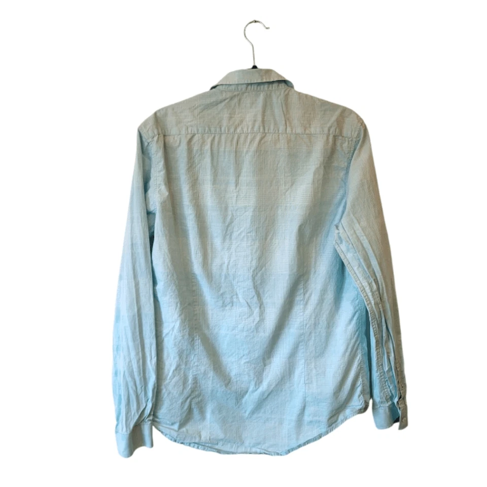 7 DIAMONDS Mint Green Lightweight Button Down Shirt Size M - Image 2 of 4