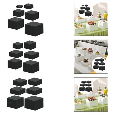 6 Stück Buffet Riser Acryl Dessertständer Präsentationsplatte Stabile