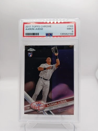 2017 Topps Chrome - Aaron Judge #169 (RC) Rookie Card New York Yankees 🔥 PSA 9